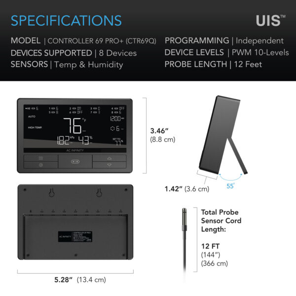 AC Infinity Smart Controller 69 Pro Plus